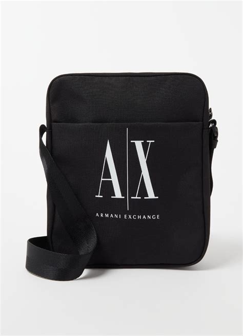 Armani Exchange Crossbodytas met logo • Zwart • deBijenkorf.be.